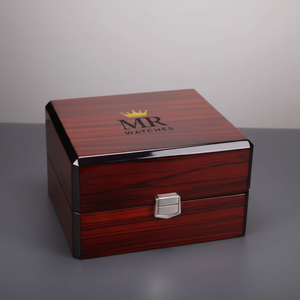 Caja de madera elegante